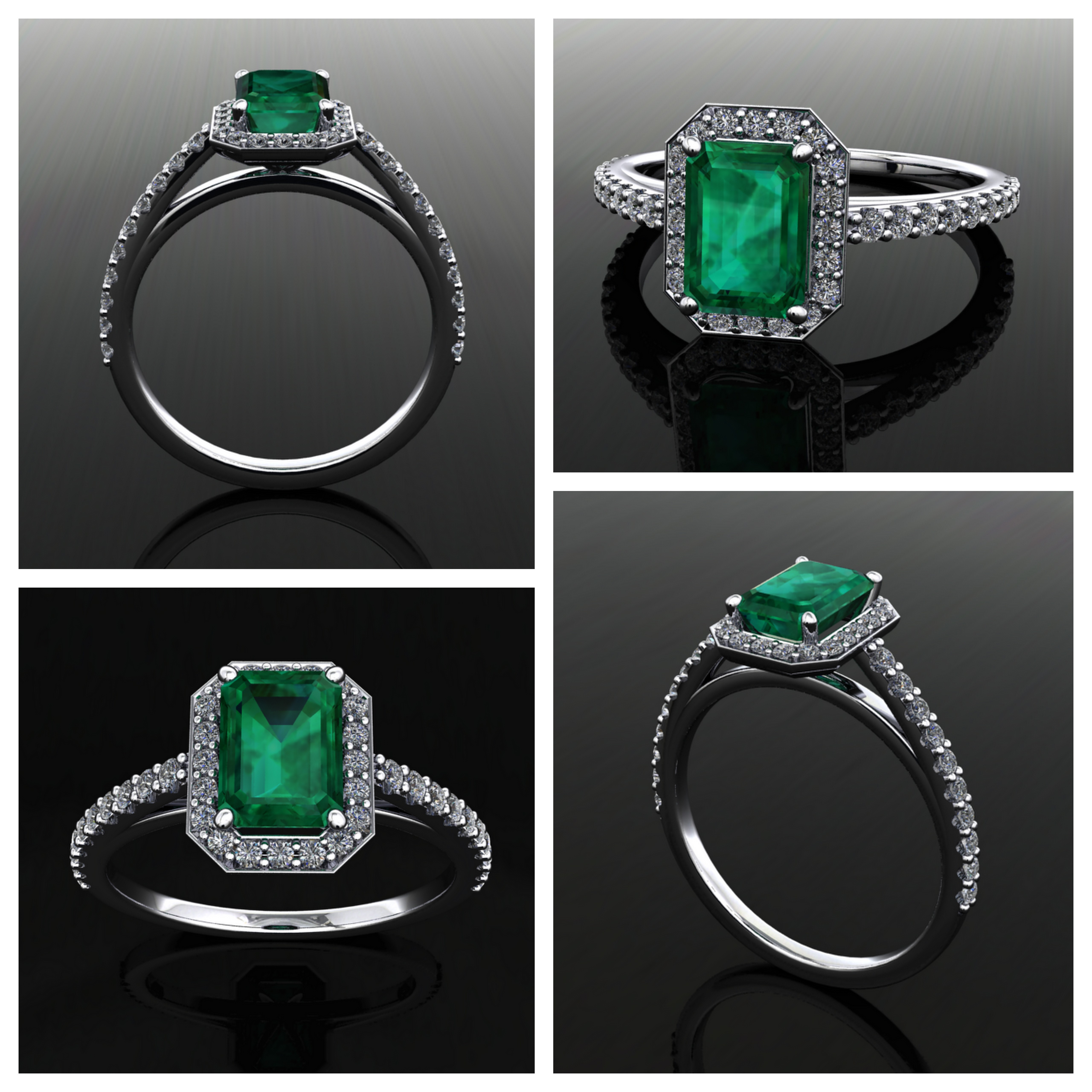 Emerald engagement ring 2