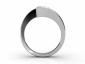 diamond solitaire twist ring SPAR66 through finger view