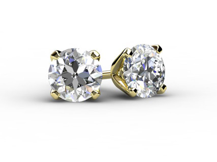 ERCY07 diamond stud earrings first image 