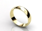 yellow gold half round profile WGY04